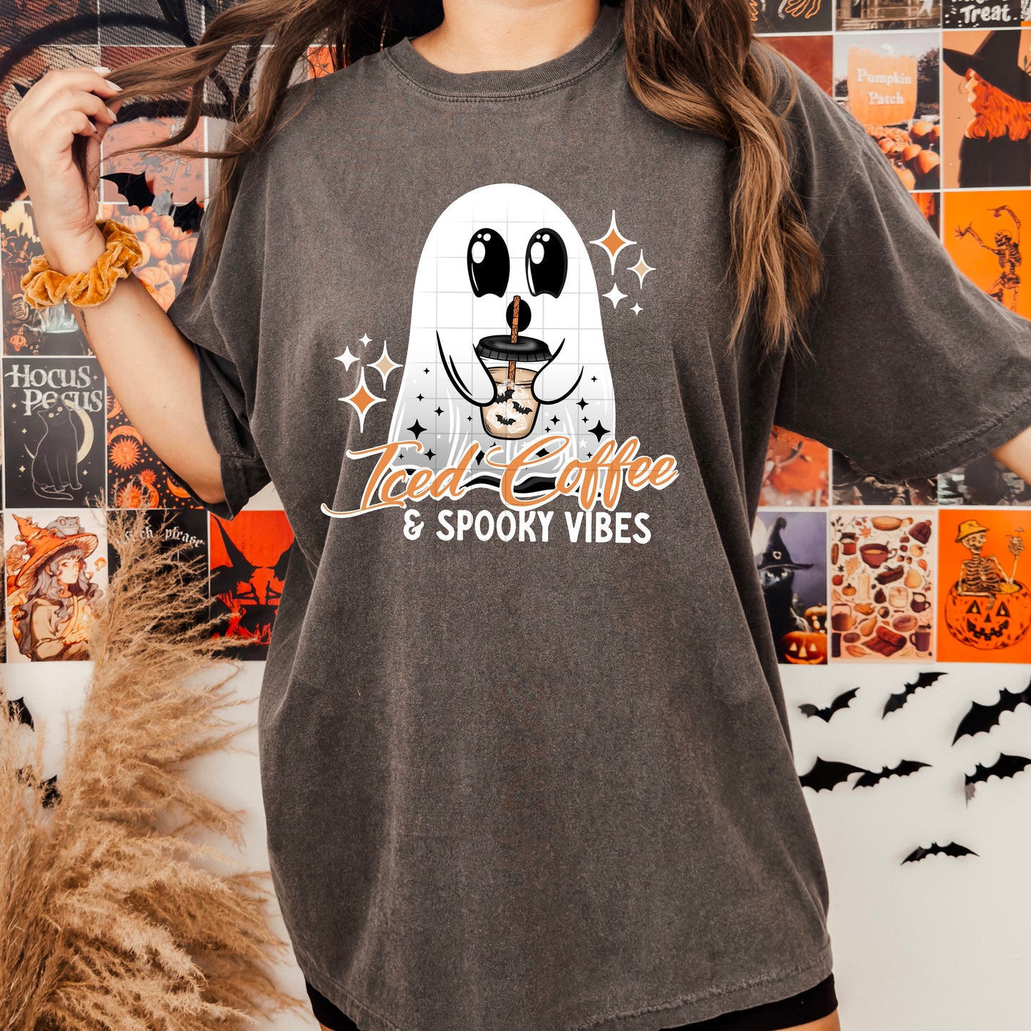 Iced Coffee & Spooky Vibes DTF Prints