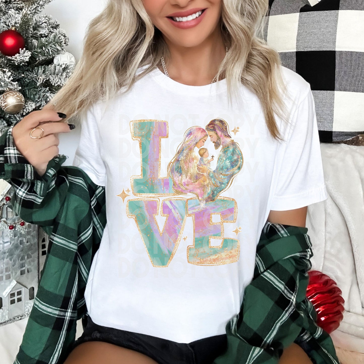 LOVE Holiday Faith DTF Print