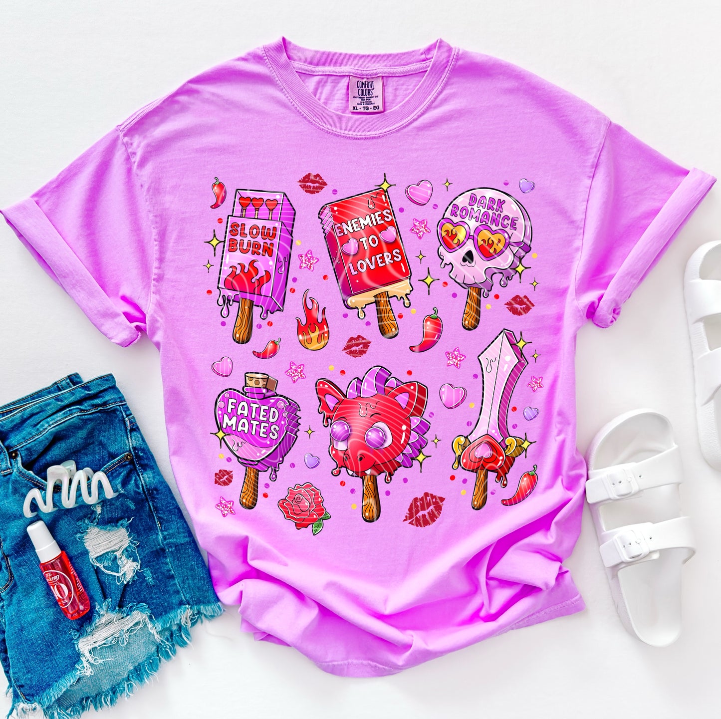 Ice Cream Book Lover DTF Print