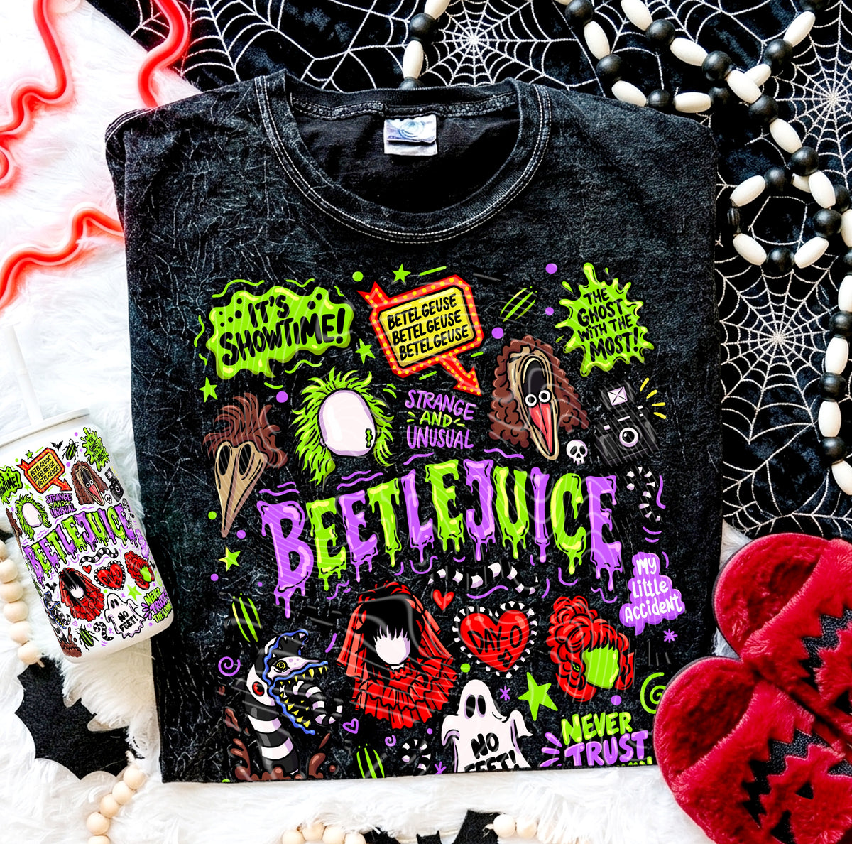 Beetle Juice Doodle DTF Print