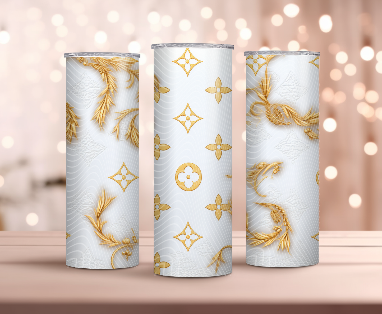 White And Gold Designer