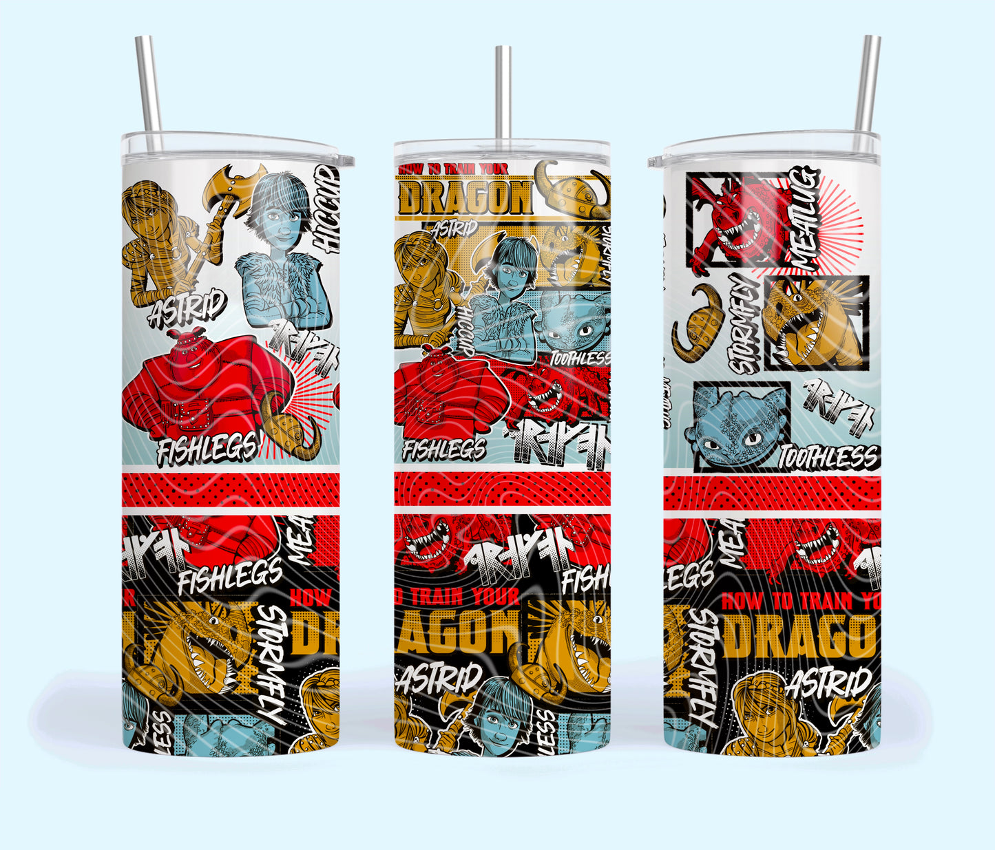 Dragon Comic Tumbler Wrap
