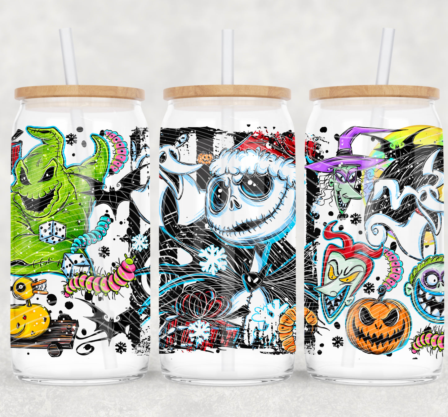 Christmas NBC 16 oz Glass Wrap