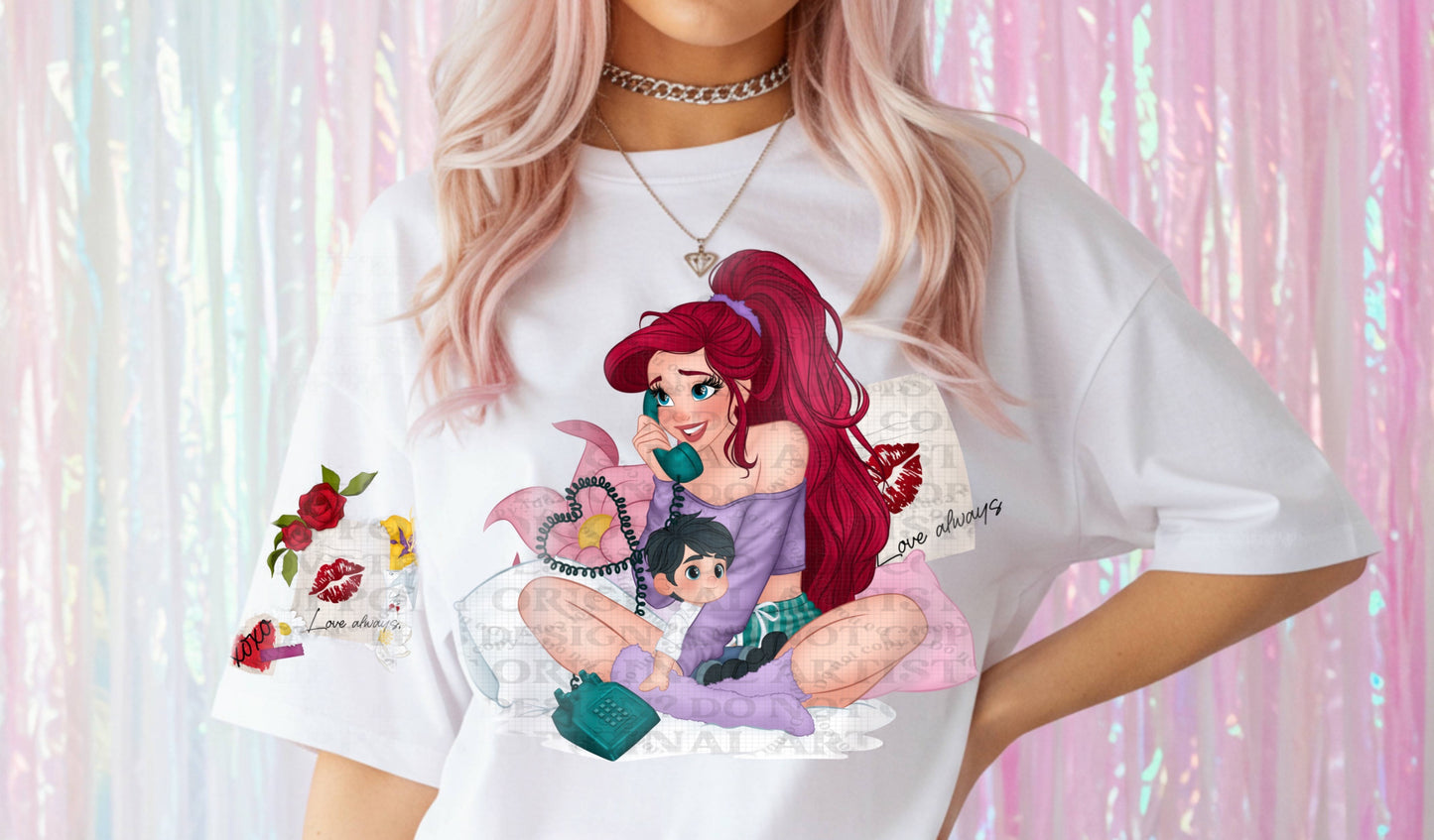 Princess A Valentine DTF Prints