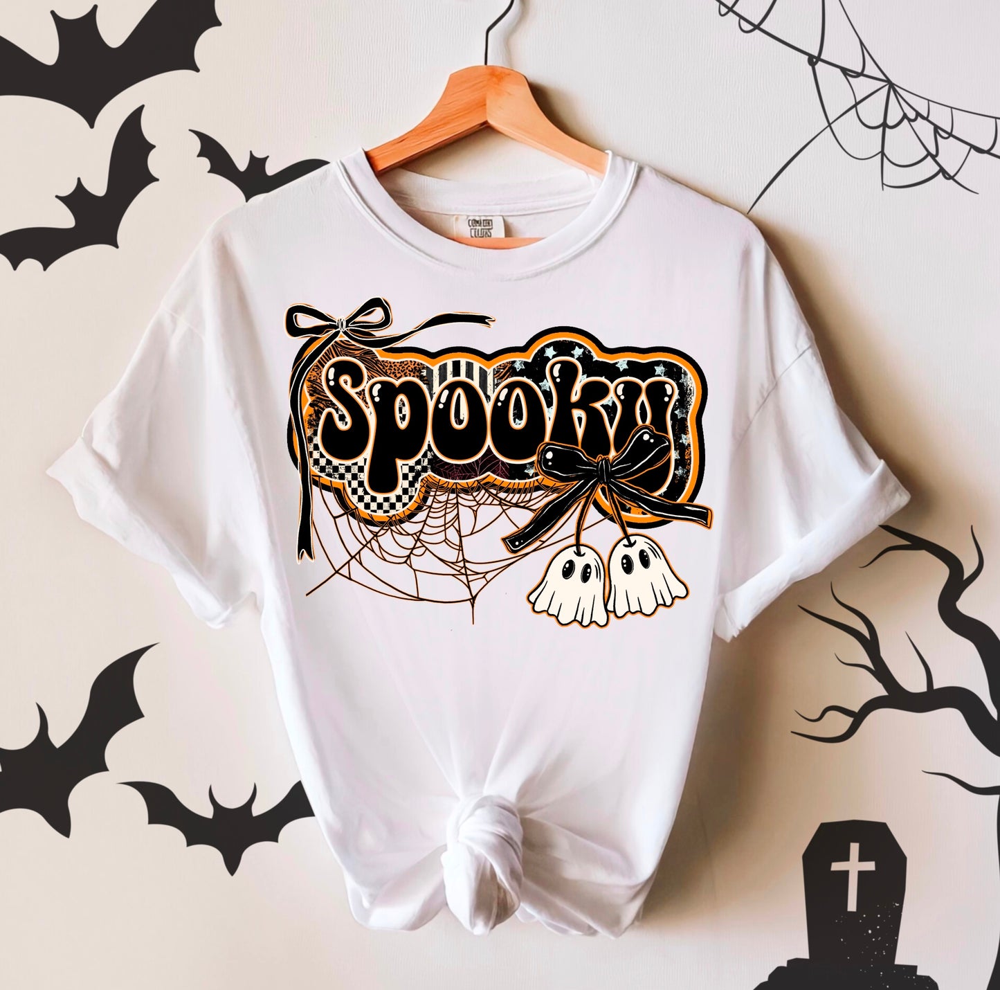 Spooky Ghost Cherries DTF Prints