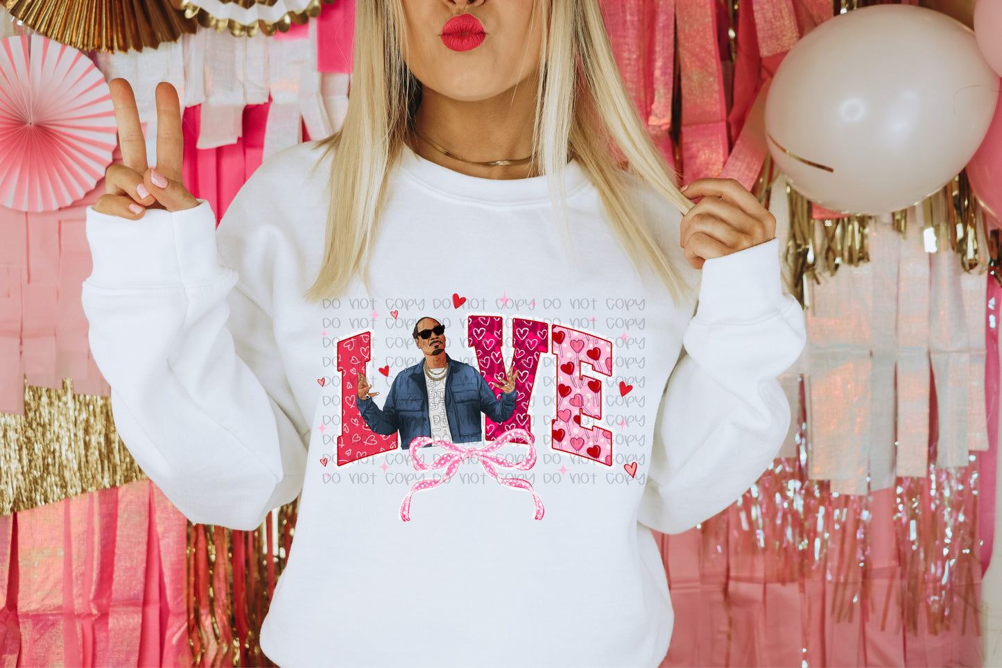 Love Snoop Valentine DTF Prints