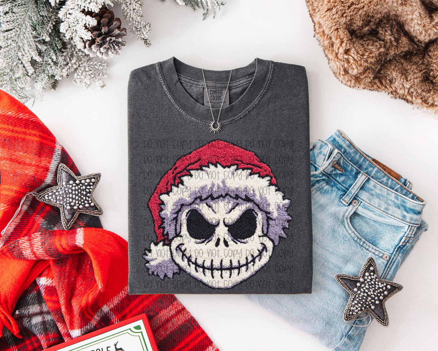 Santa Jack Faux Yarn DTF Print