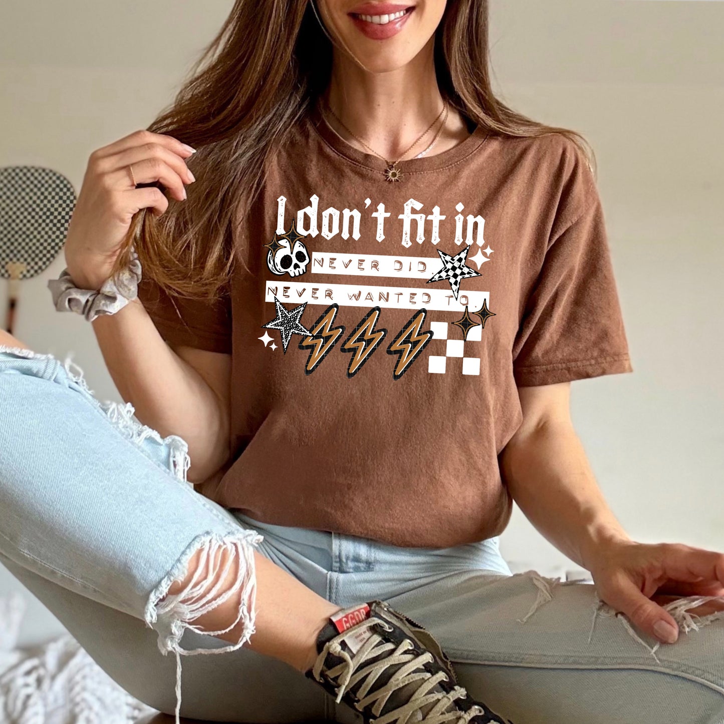 I Don’t Fit In DTF Print