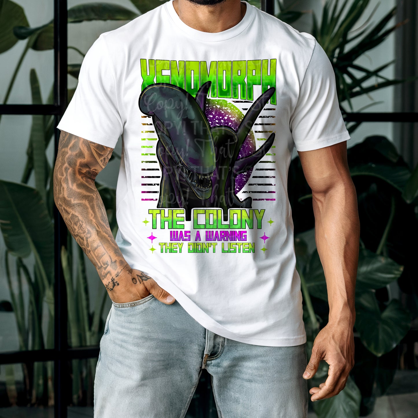 Xenomorph Alien DTF Prints