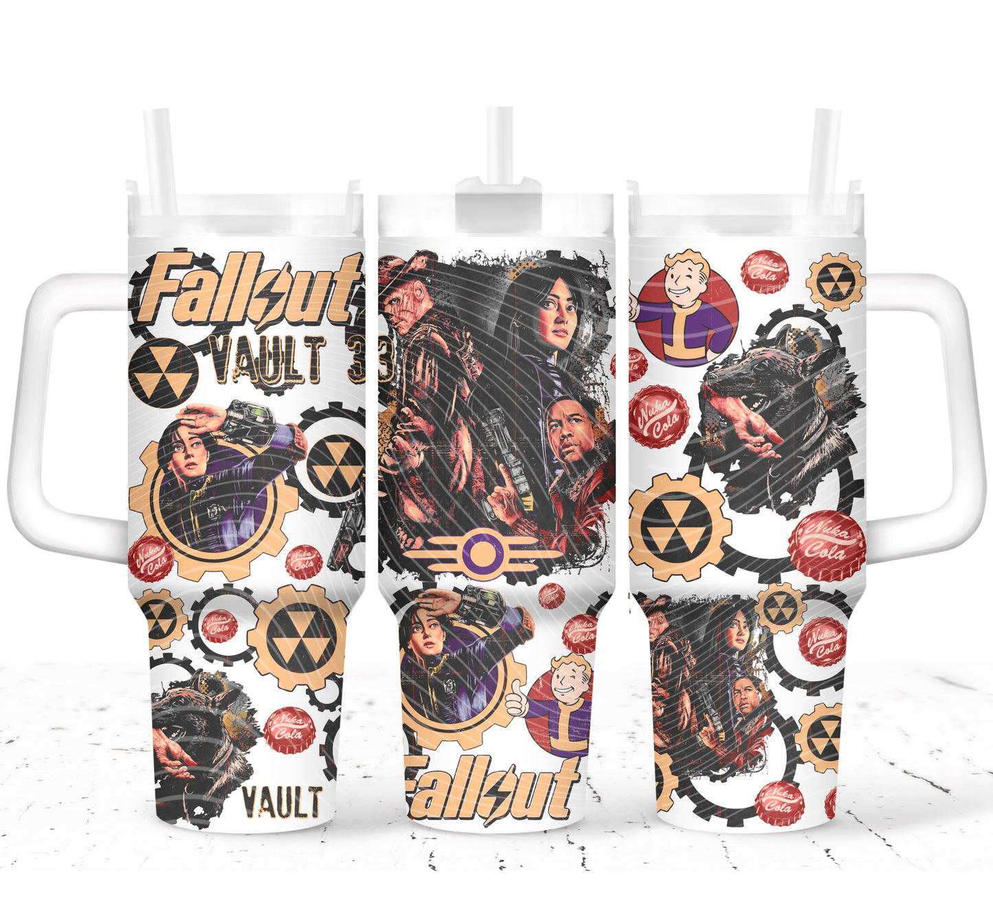 Vault 33 40 oz Tumbler Print