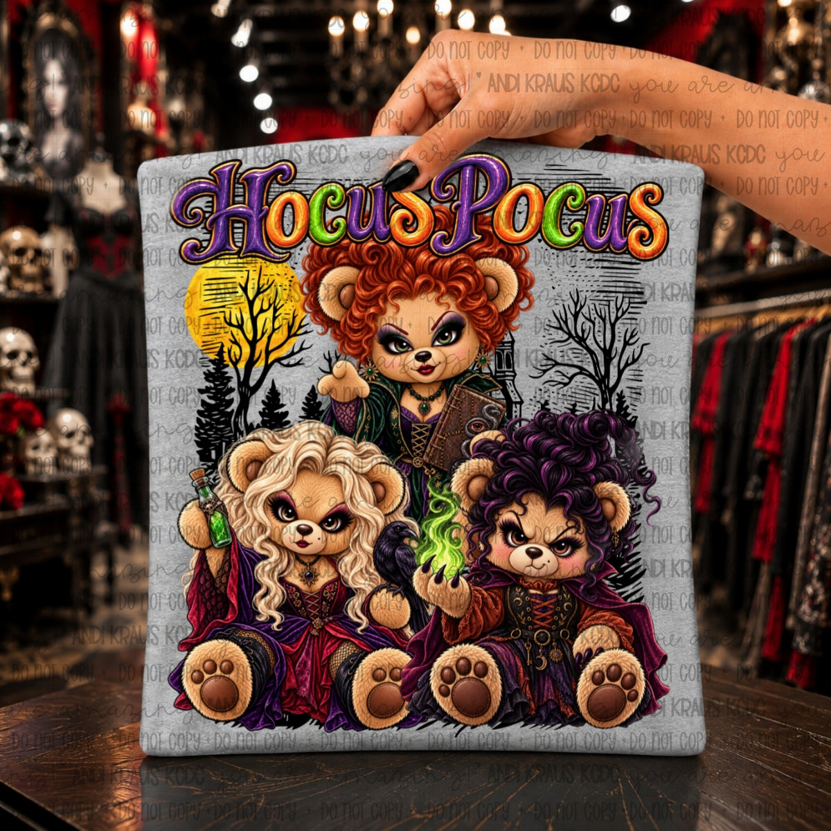Hocus Pocus Bears DTF Print
