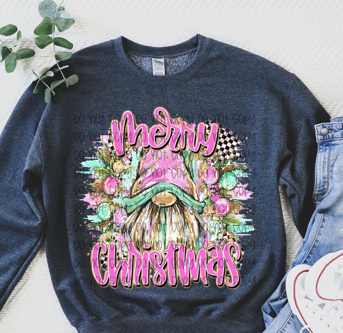 Merry Christmas Gnome DTF Prints