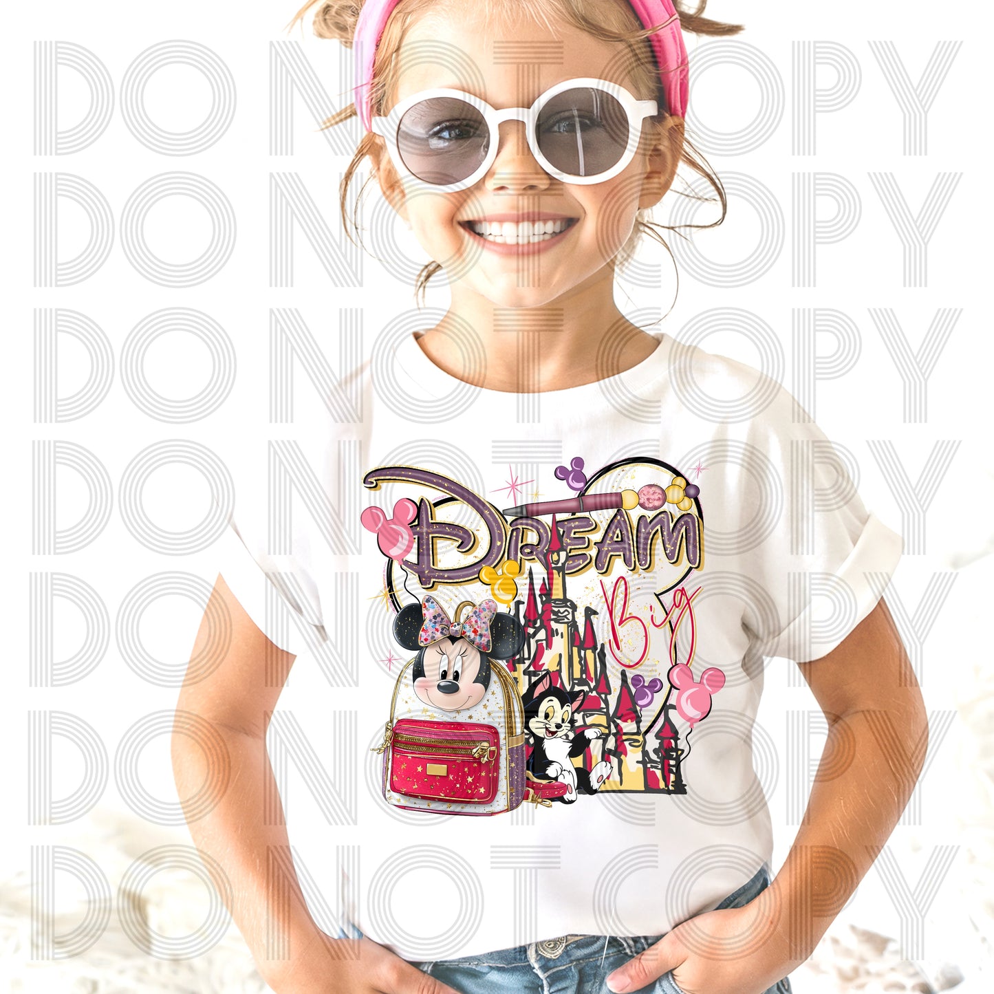 Dream Big Girl Mouse DTF Print