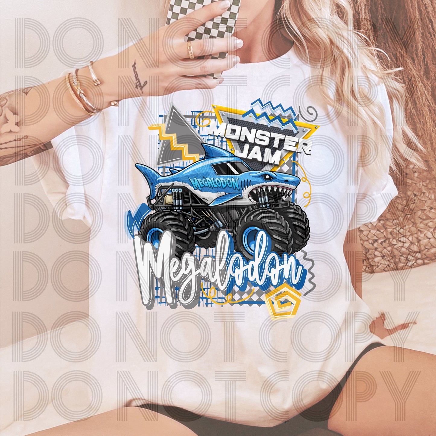 Retro Style MJ Megalodon DTF Prints