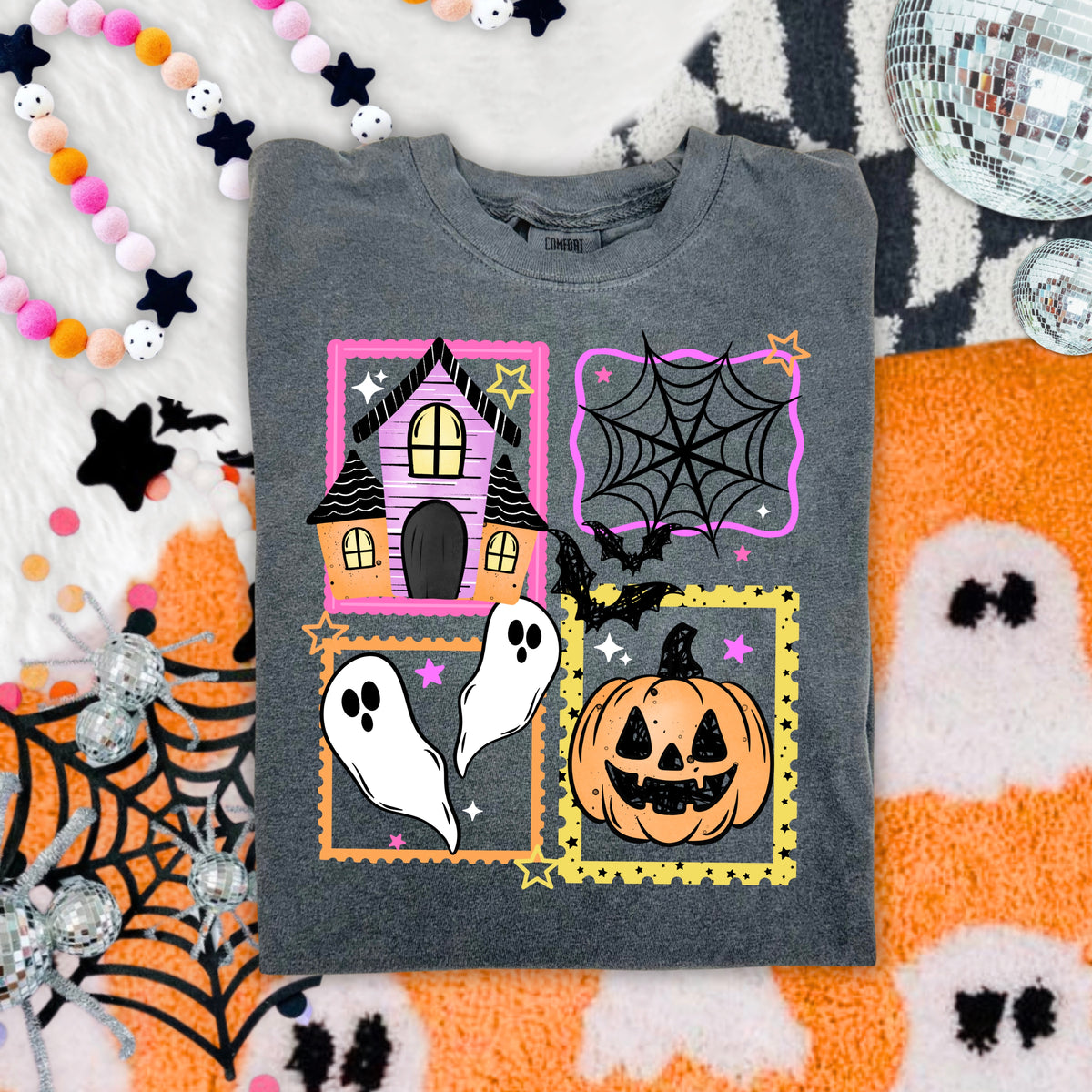 Haunted House Stamps DTF Print