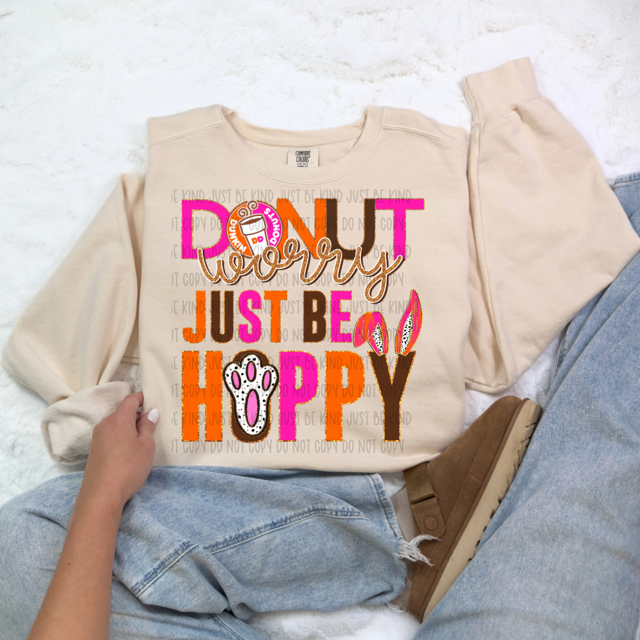 Donut Worry Be Hoppy DTF Print