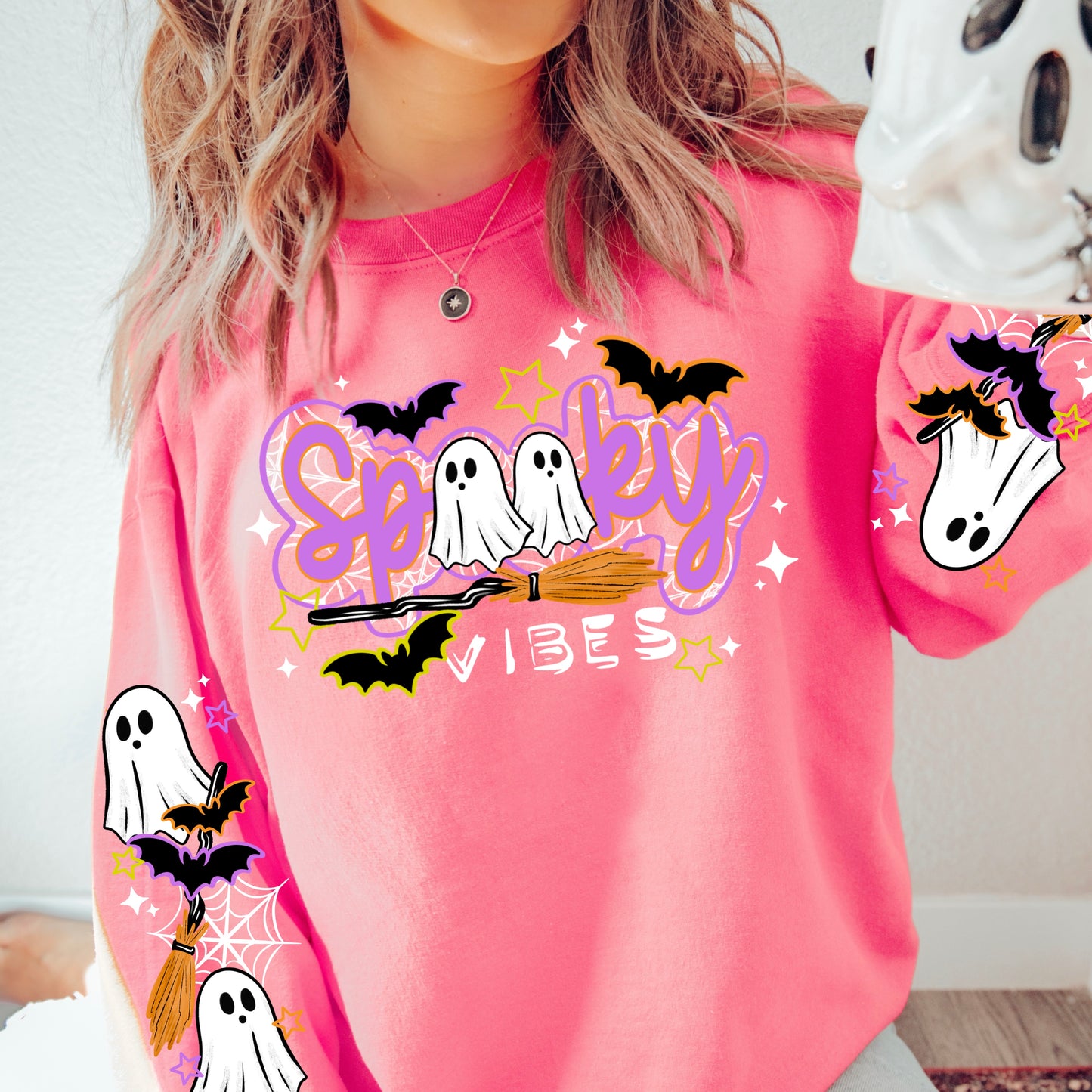 Spooky Vibes Cursive DTF Print