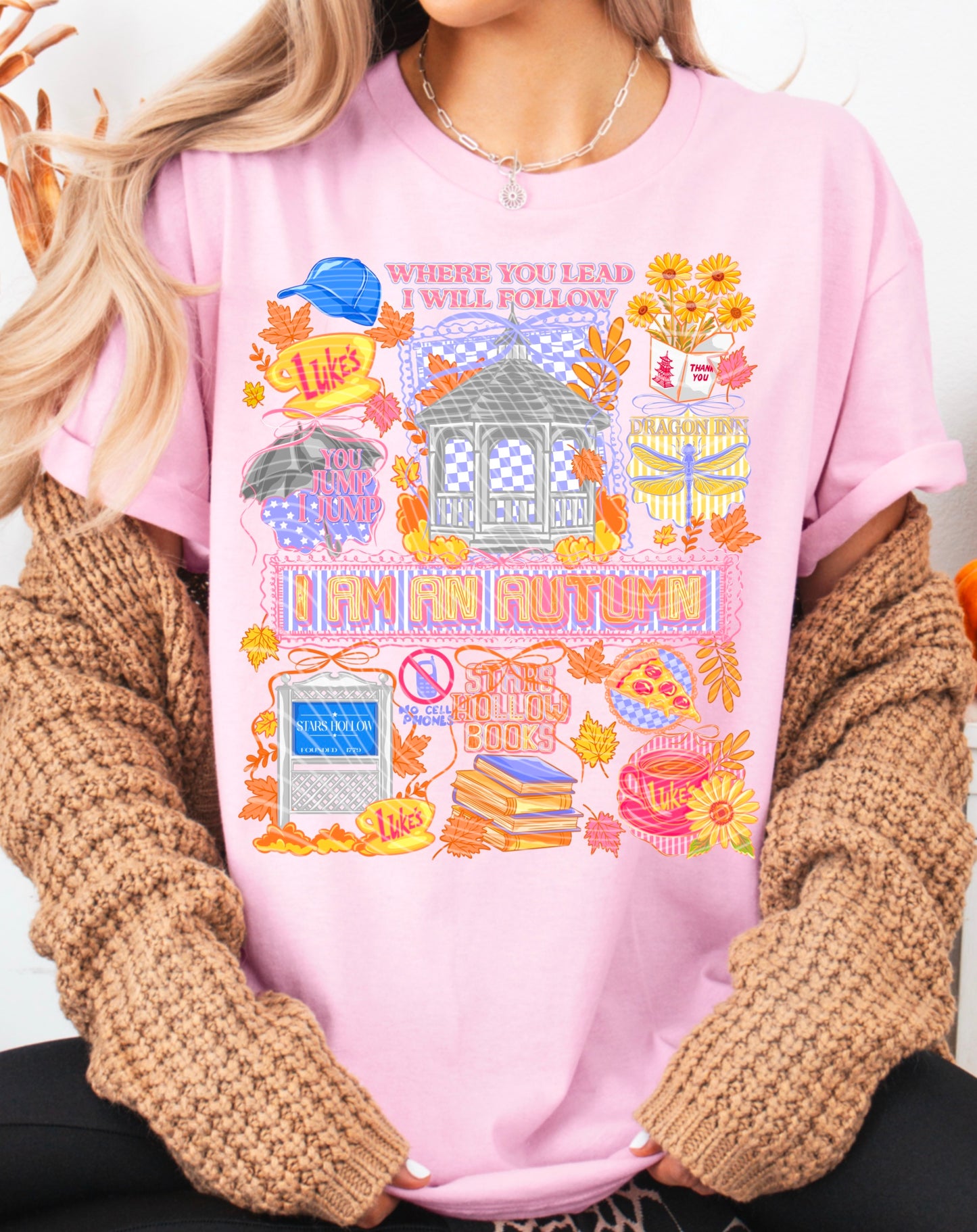 Stars Hollow Collage DTF Prints