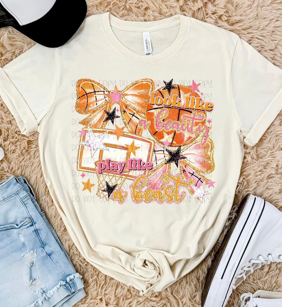 Preppy Basketball DTF Print
