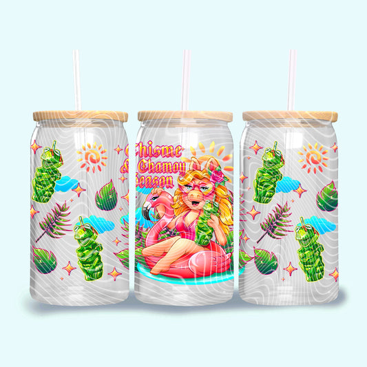 Chisme And Chamoy Season 16 oz Glass Can Wrap