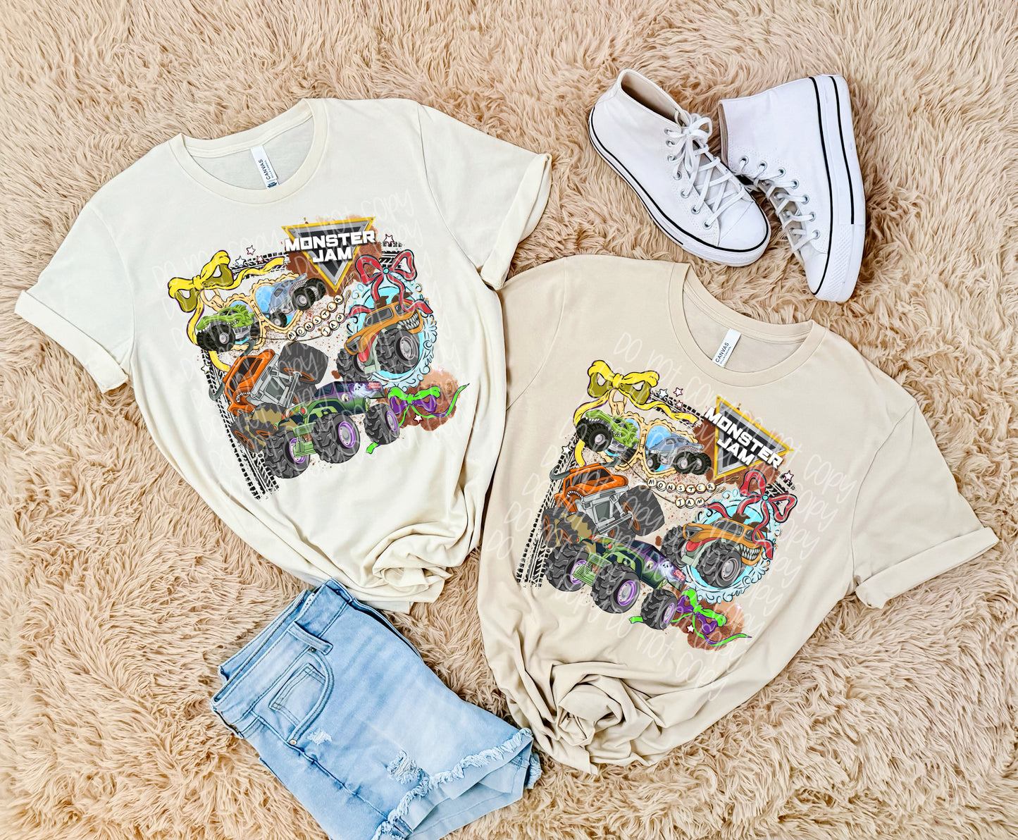 Monster Jam Lockets DTF Prints