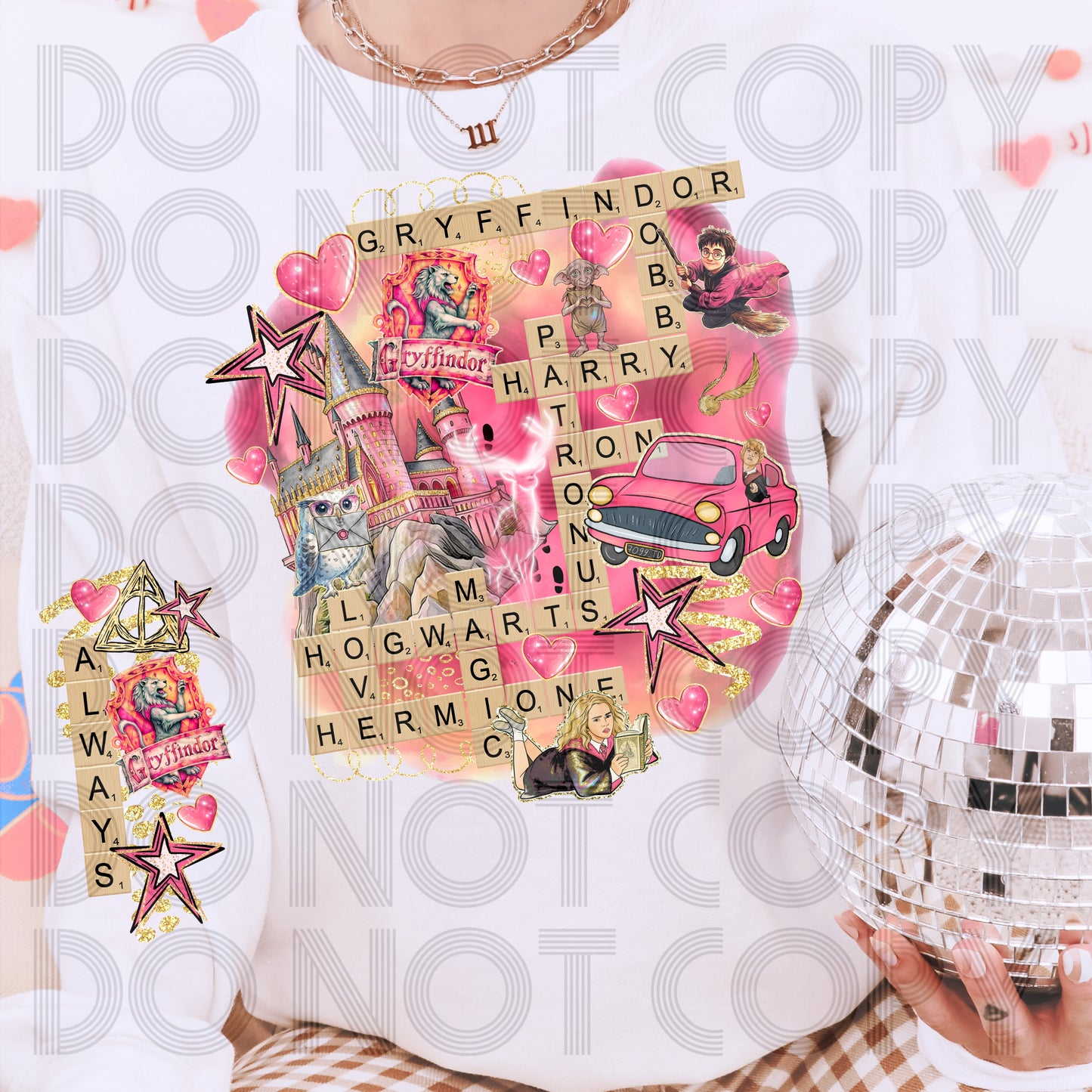 Scrabble Potter Valentine DTF Prints