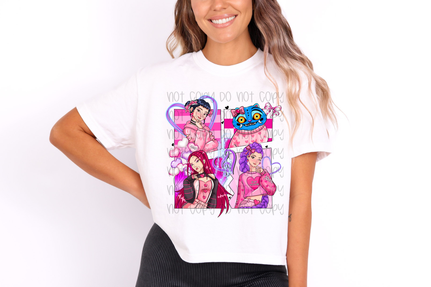 Huntrix Valentine DTF Prints