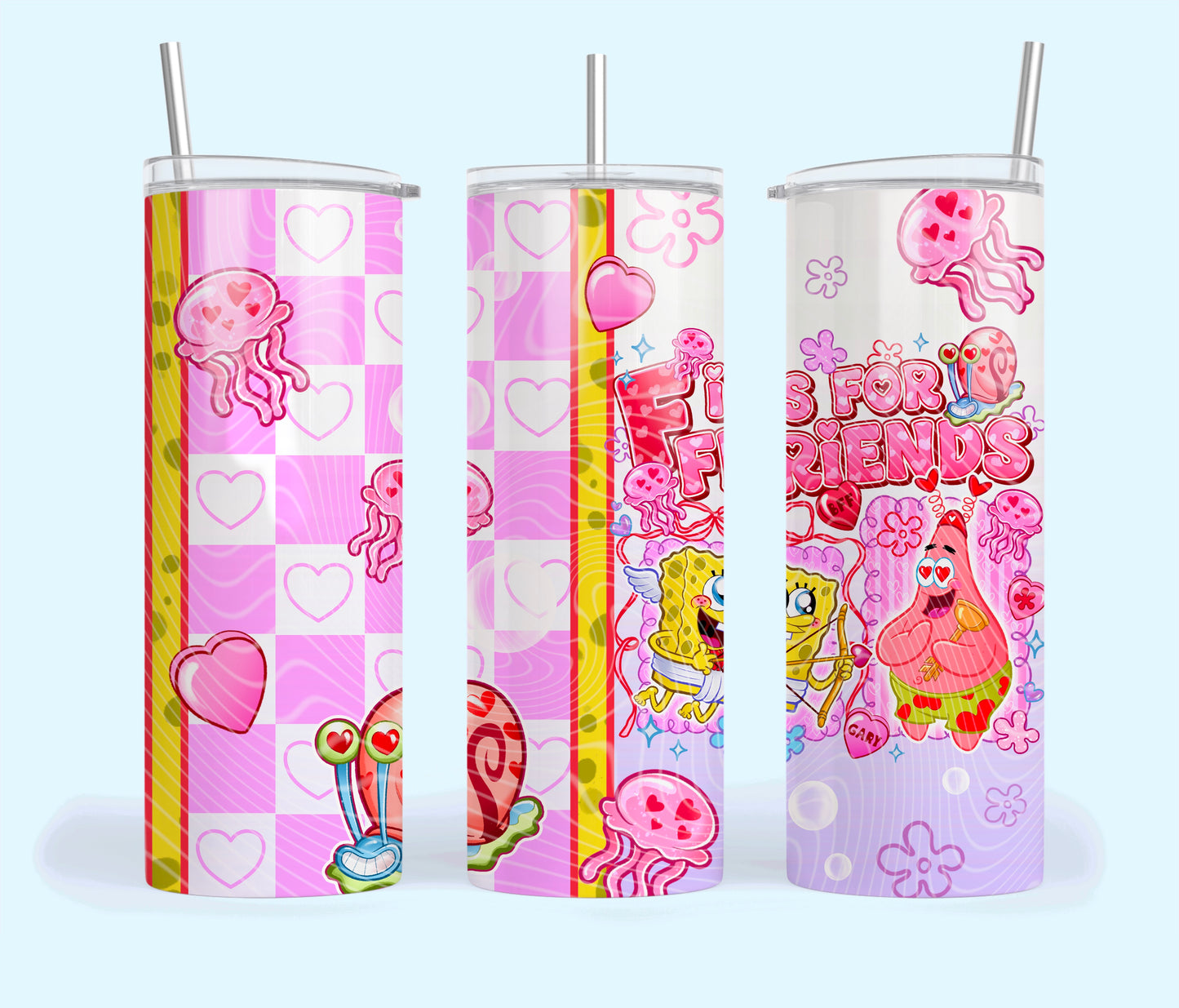 F Is For Friends Tumbler Wrap
