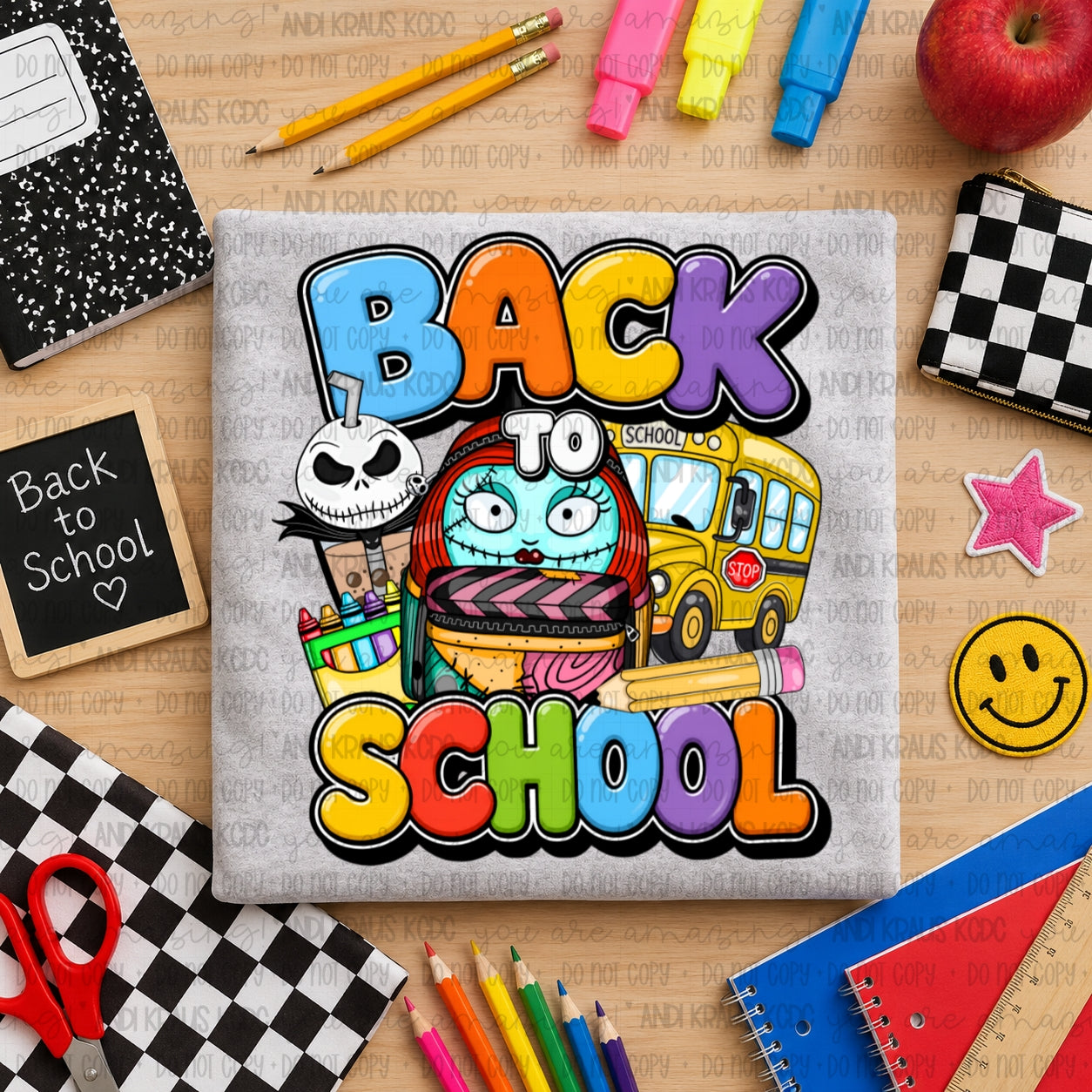 Back To School NBC DTF Print