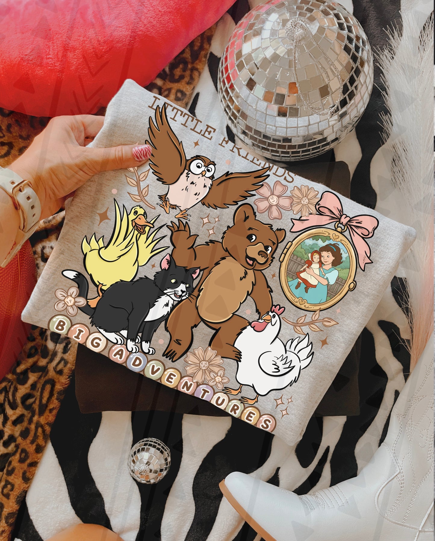 Little Friends Big Adventures DTF Print