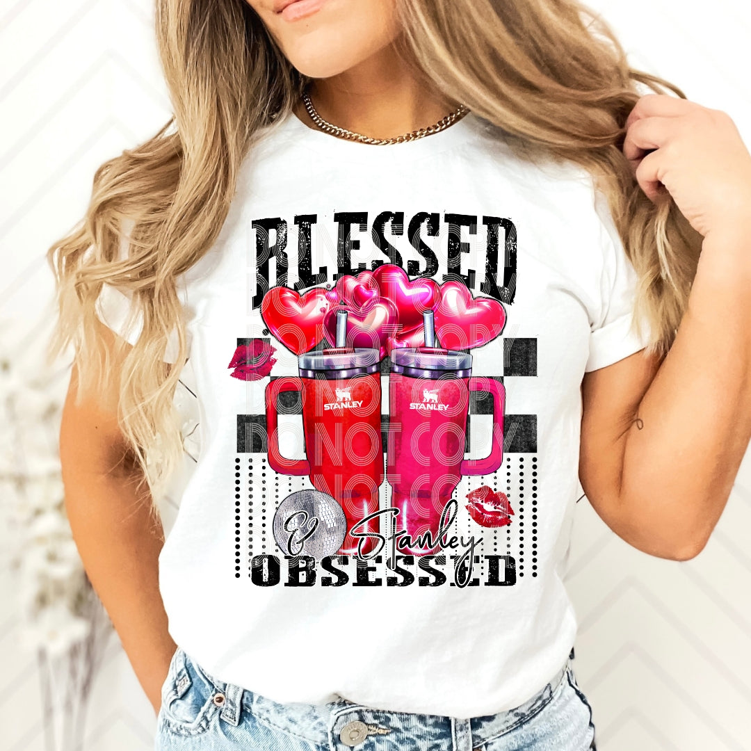 Blessed and Cup Obsessed DTF Print