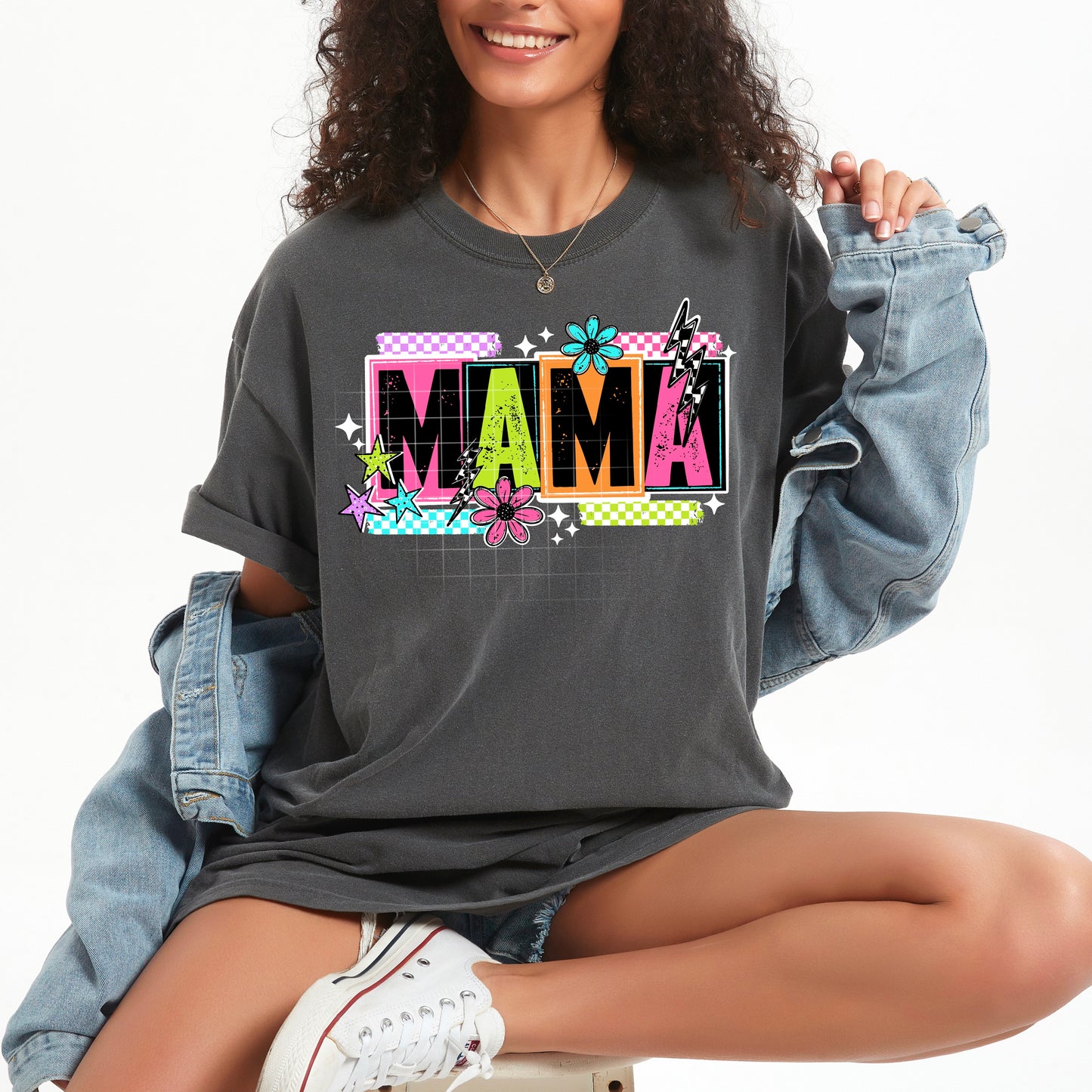 Mama Rainbow Letters DTF Prints