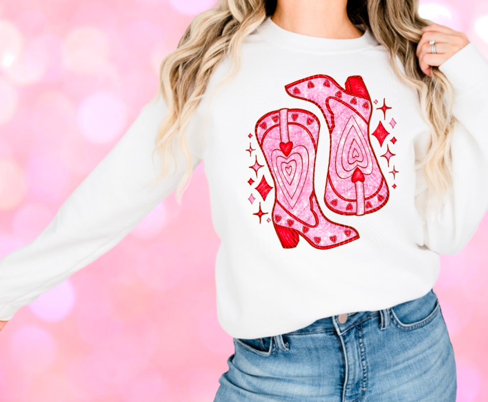Sweetheart Boots DTF Print