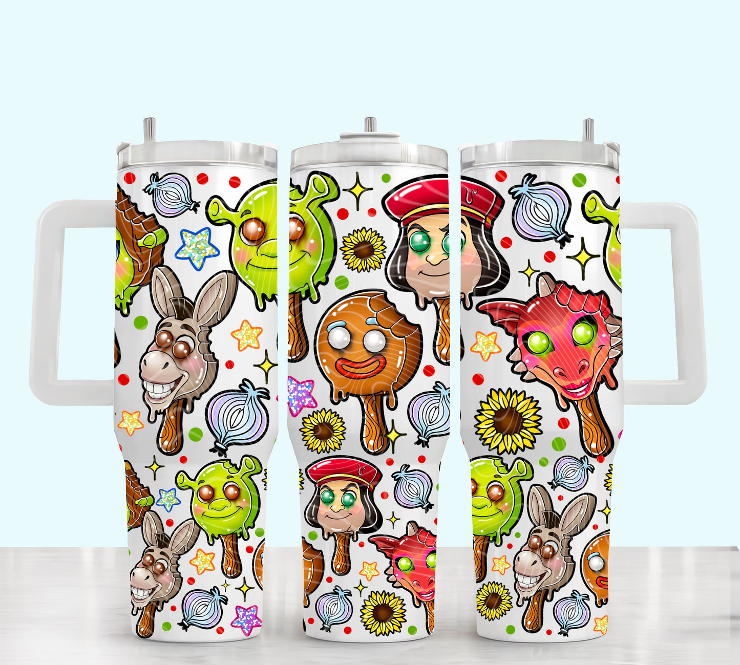 Shrek Ice Cream 40 oz Tumbler Prints