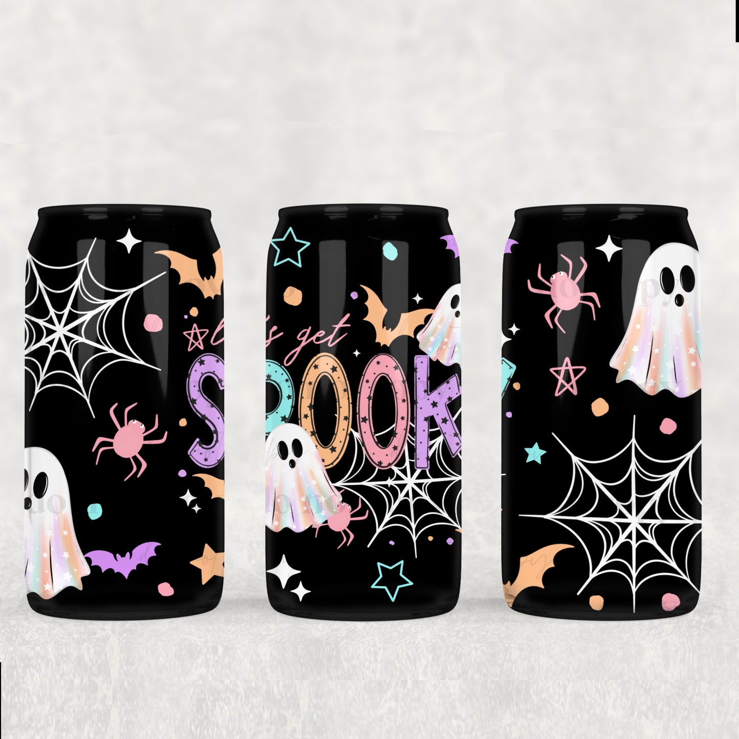 Let’s Get Spooky 16 oz Glass Wrap