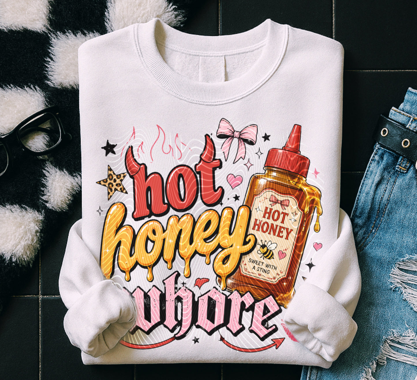Hot Honey Whore DTF Print
