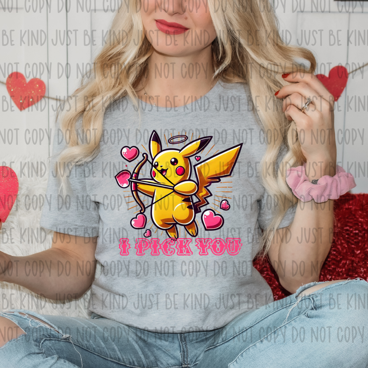 I Pick You PikaCupid DTF Print