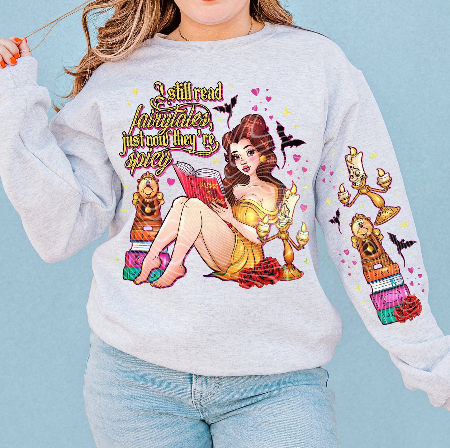 Reading Spicy Fairytales DTF Print