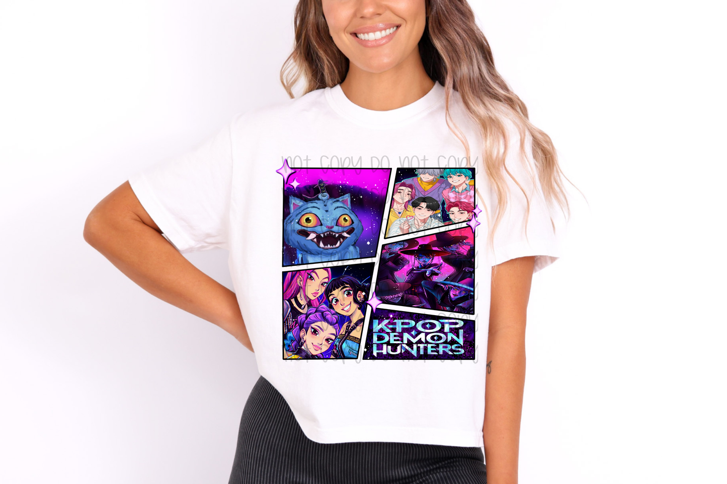 K-pop Huntrix Panels DTF Prints