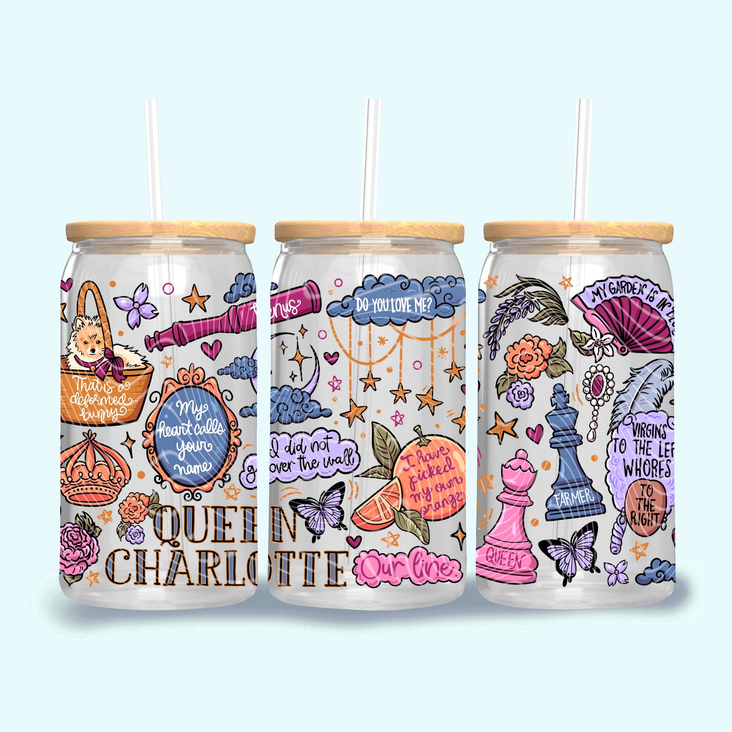 Queen Charlotte 16 oz Glass Wraps