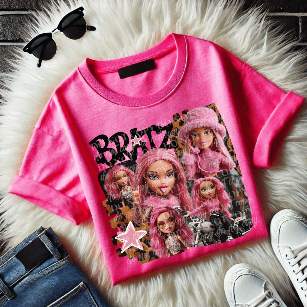 Pink Leopard B RatZ DTF Print