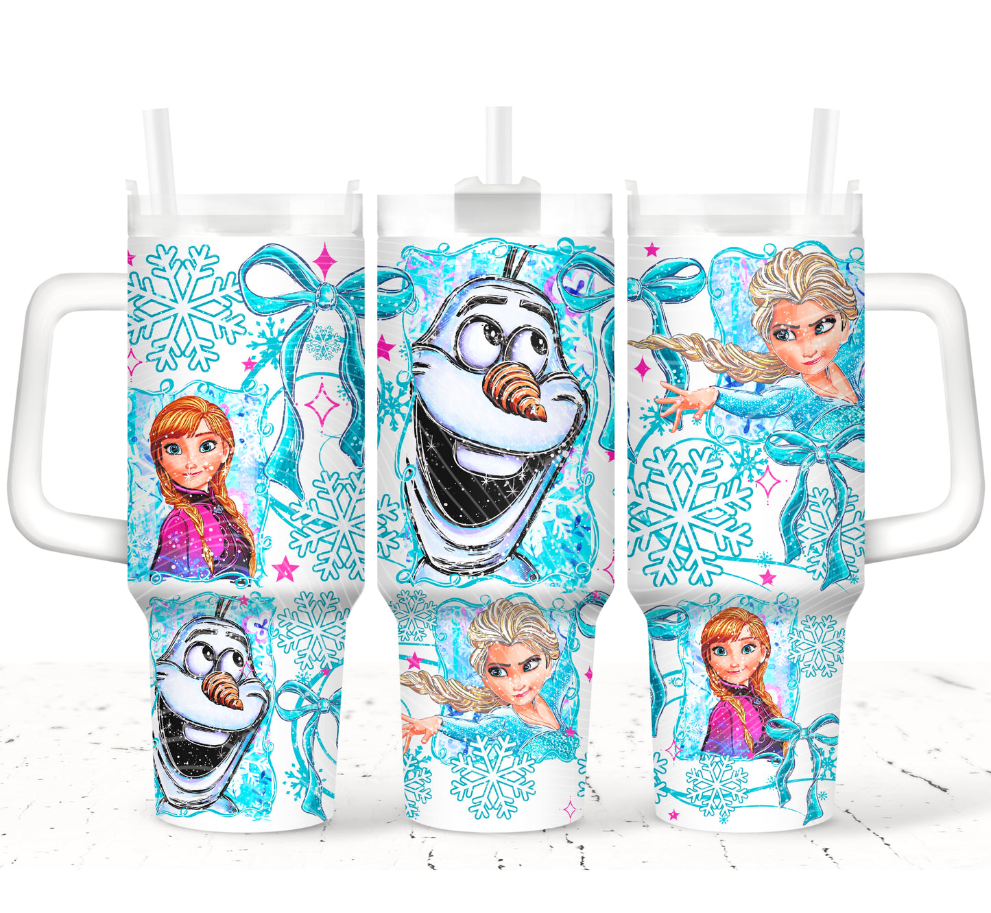 Frozen Christmas 40 oz Tumbler Print