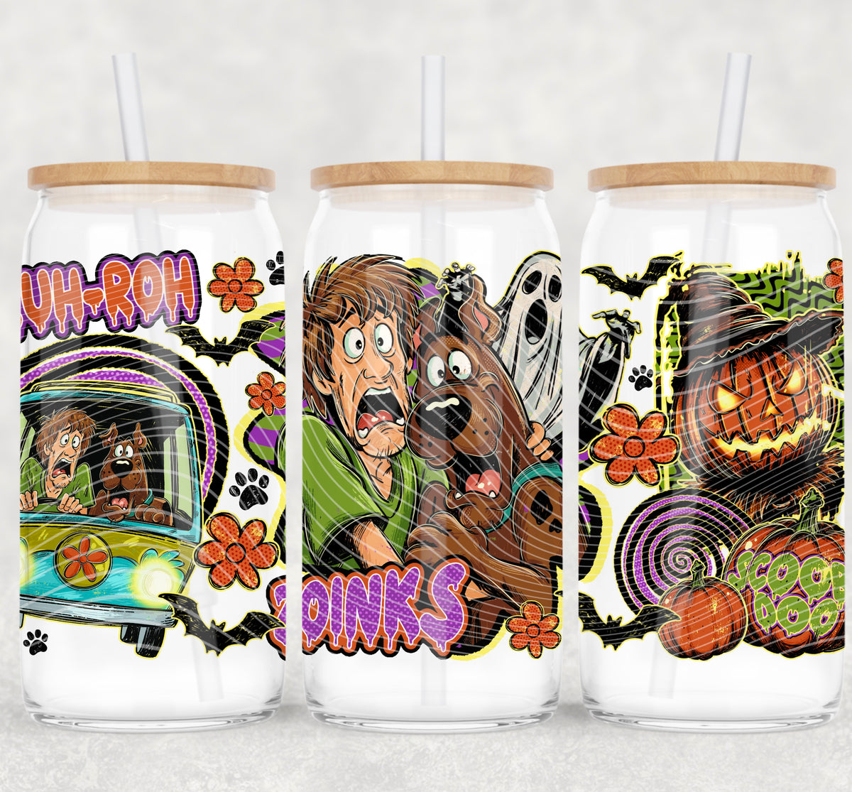 Scoob Zoinks 16 oz Glass Wrap