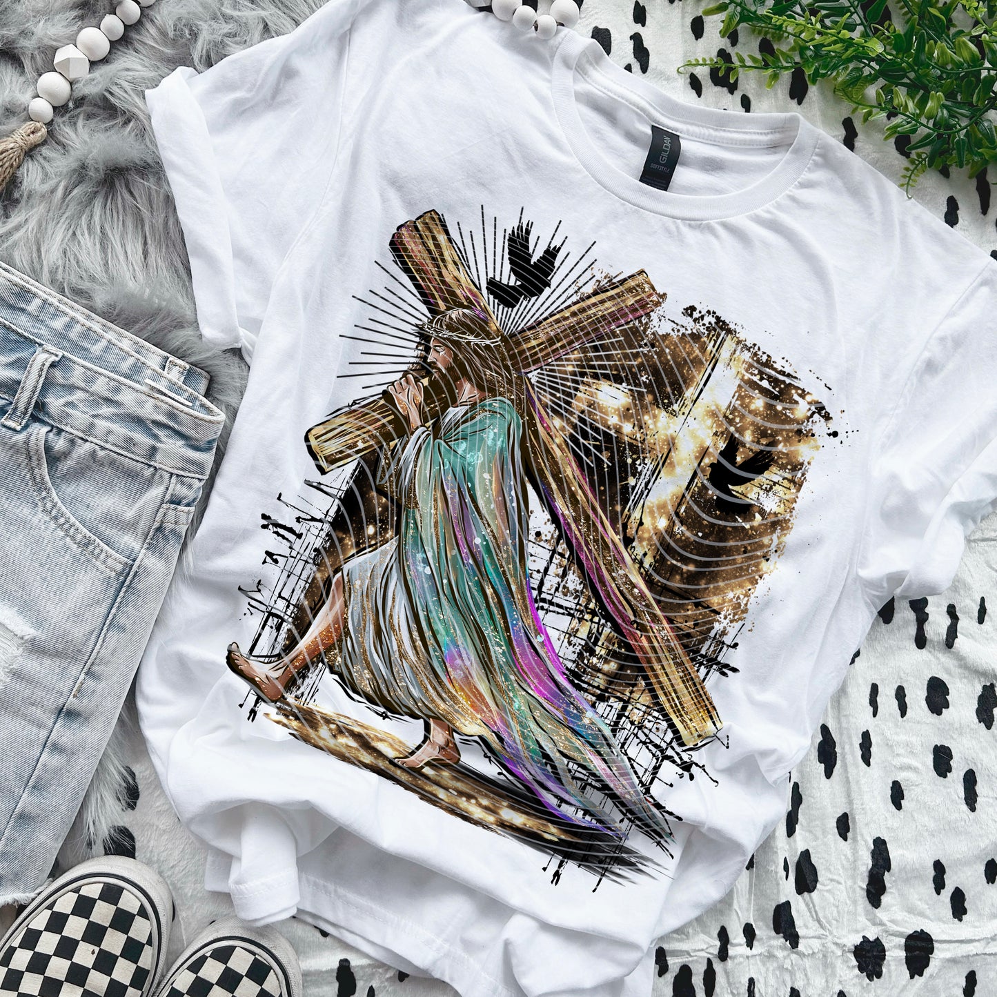 Jesus Carrying The Cross DTF Print