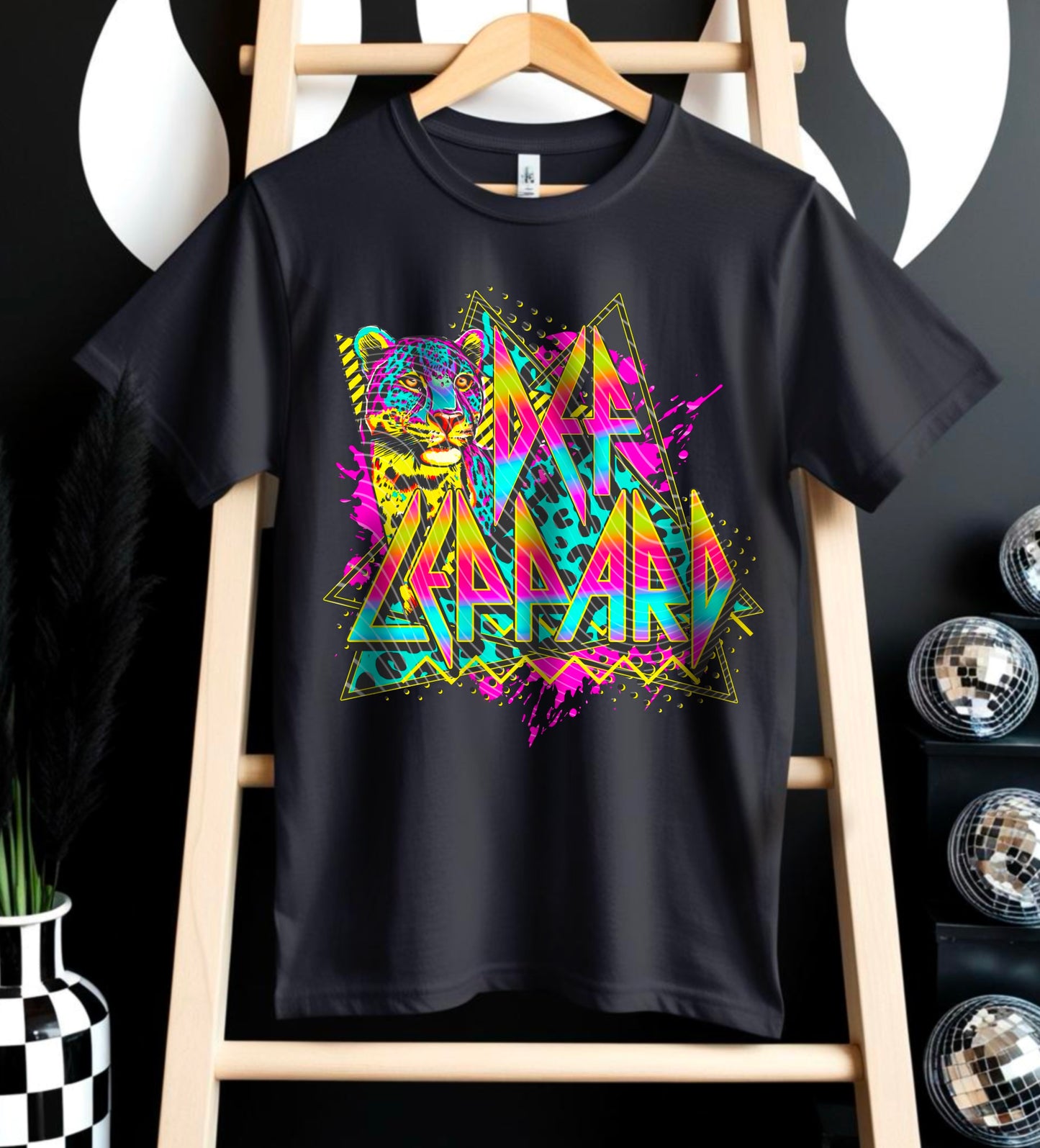 Def Leppard Neon DTF Prints