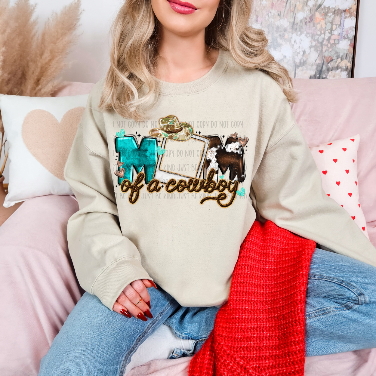 Mom of A Cowboy (add photo) DTF Print