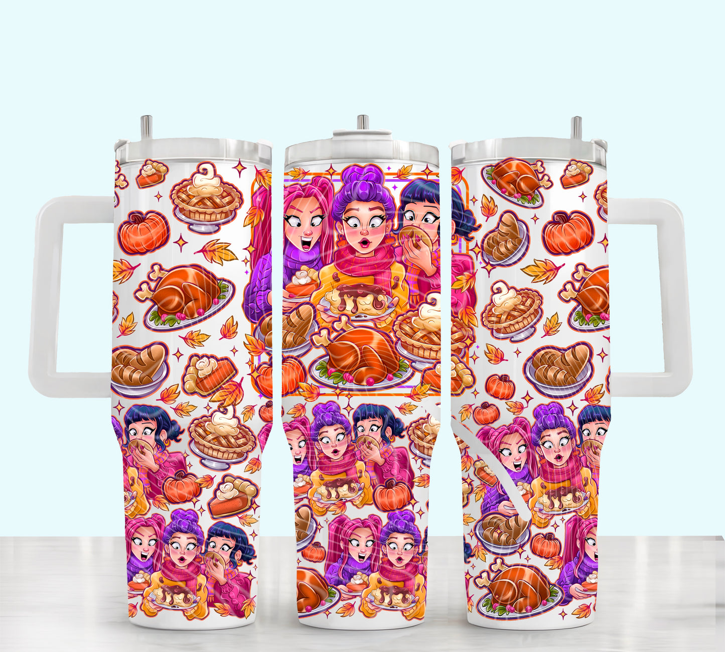 Just Here For The Carbs 40 oz Tumbler Print