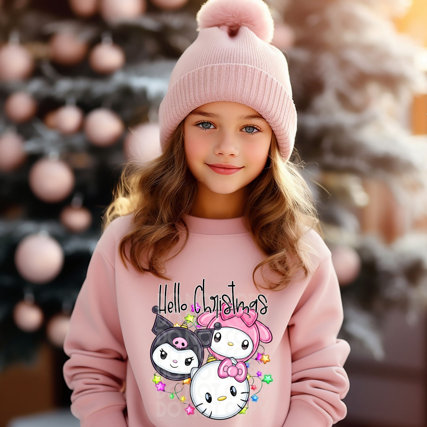 Hello Christmas DTF Print