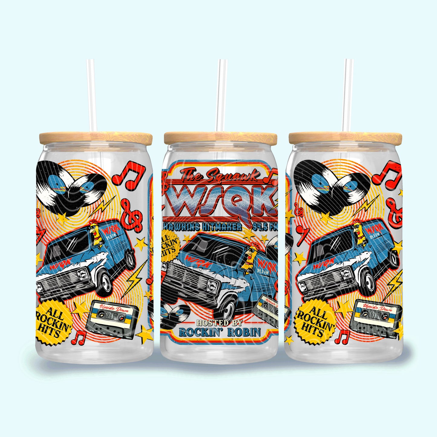 The Squawk 16 oz Glass Wraps