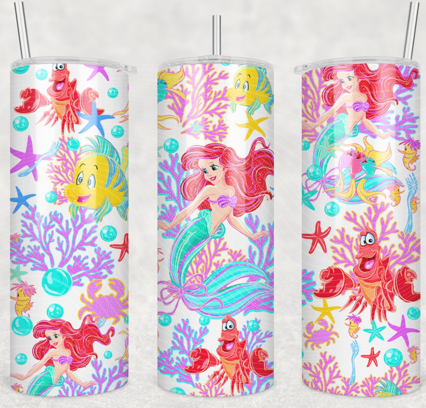 Little Mermaid & Sidekicks Tumbler Wrap